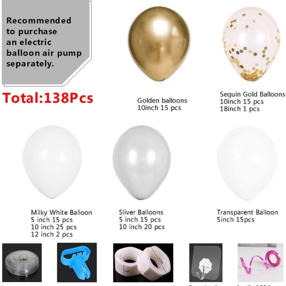 138piece 🎈 Balloon Arch Kit - Picture 5 of 5